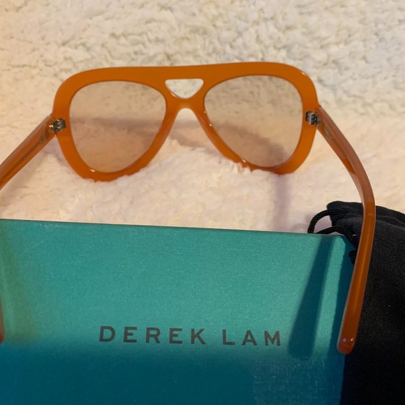Derek Lam Charlotte Sunglasses Amber NWOT - Picture 6 of 9